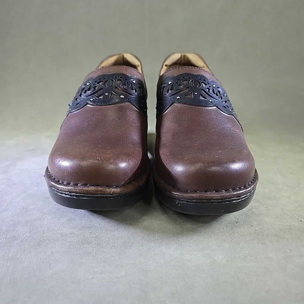 Ariat Shoes Womens Size 10B Leather Slip On Comfort Clog Floral 20838 - Picture 2 of 11